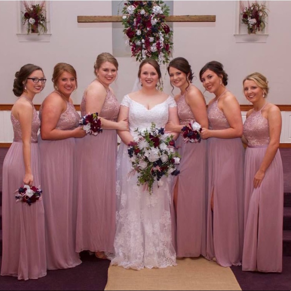 EUC rose gold Bridesmaid dress from David’s Bridal - Picture 3 of 8